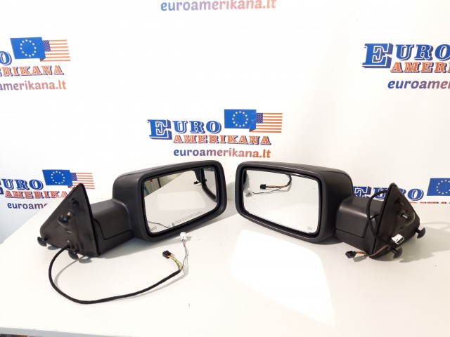Black Power Heated Mirrors+Temp Senspr+LED Signal